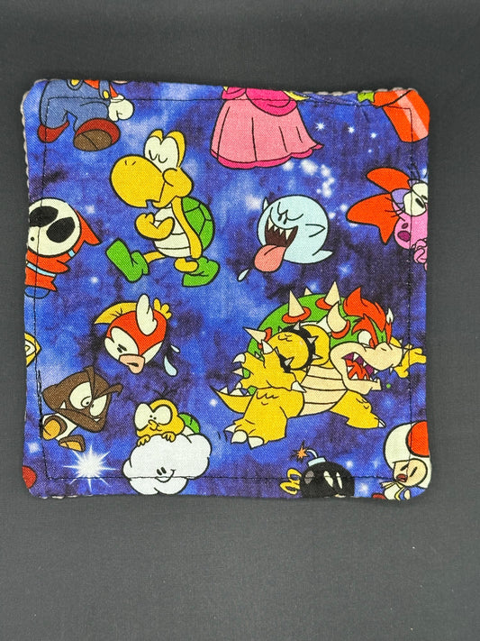 Mario characters on blue