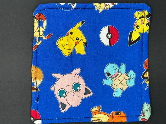 pokemon on blue background