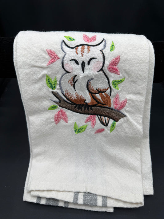 chibi owl towel