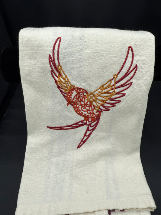 Steampunk Bird towel