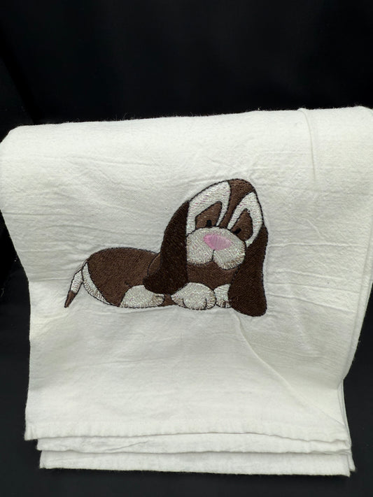 Basset Hound towel - mylar