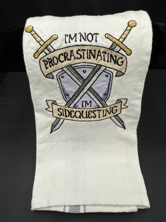 not procrastinating/side questing towel