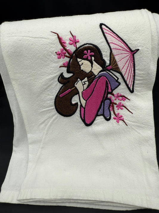 Geisha - parasol towel