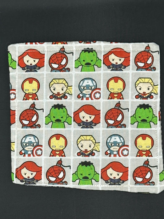 Superheroes pop heads