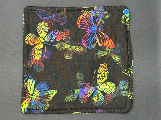 butterflies on black