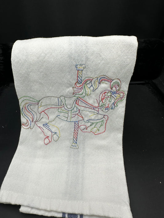 carousel horse towel