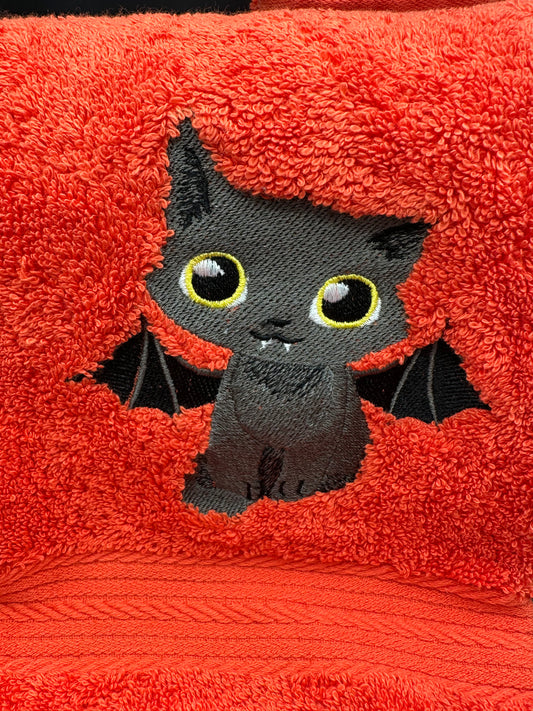 Vampire Kitty towel