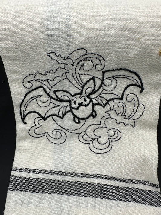 bat outline towel