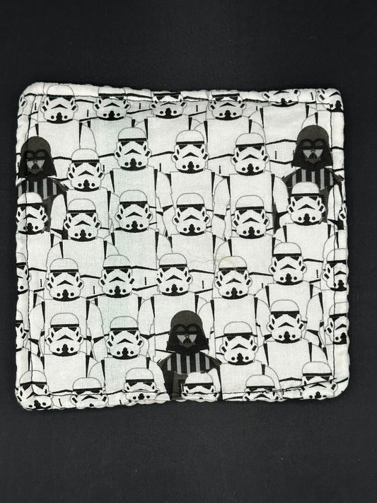 white storm troopers and Darth vader