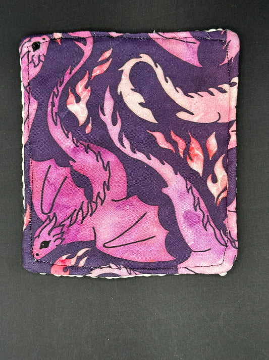 Purple Dragons on dark purple background