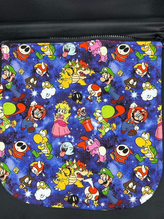 Mario - purple 12" purse flap