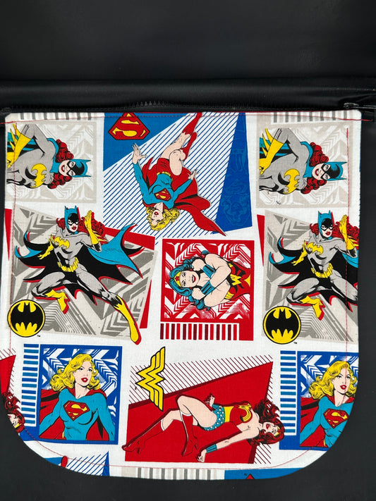 Superheroes - females full 12" purse flap