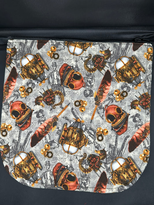 Steampunk misc 12" purse flap