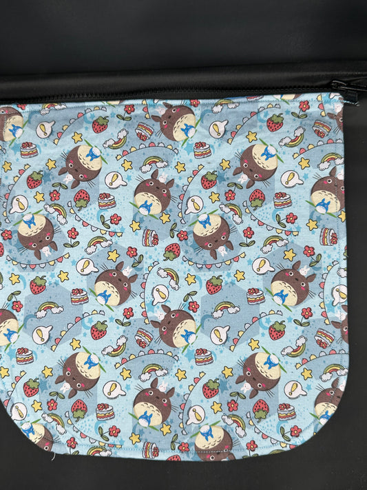 studio ghibli - Totoro - blue 12" purse flap