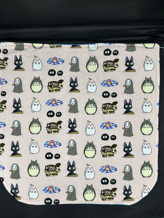 studio ghibli - pink 12" purse flap