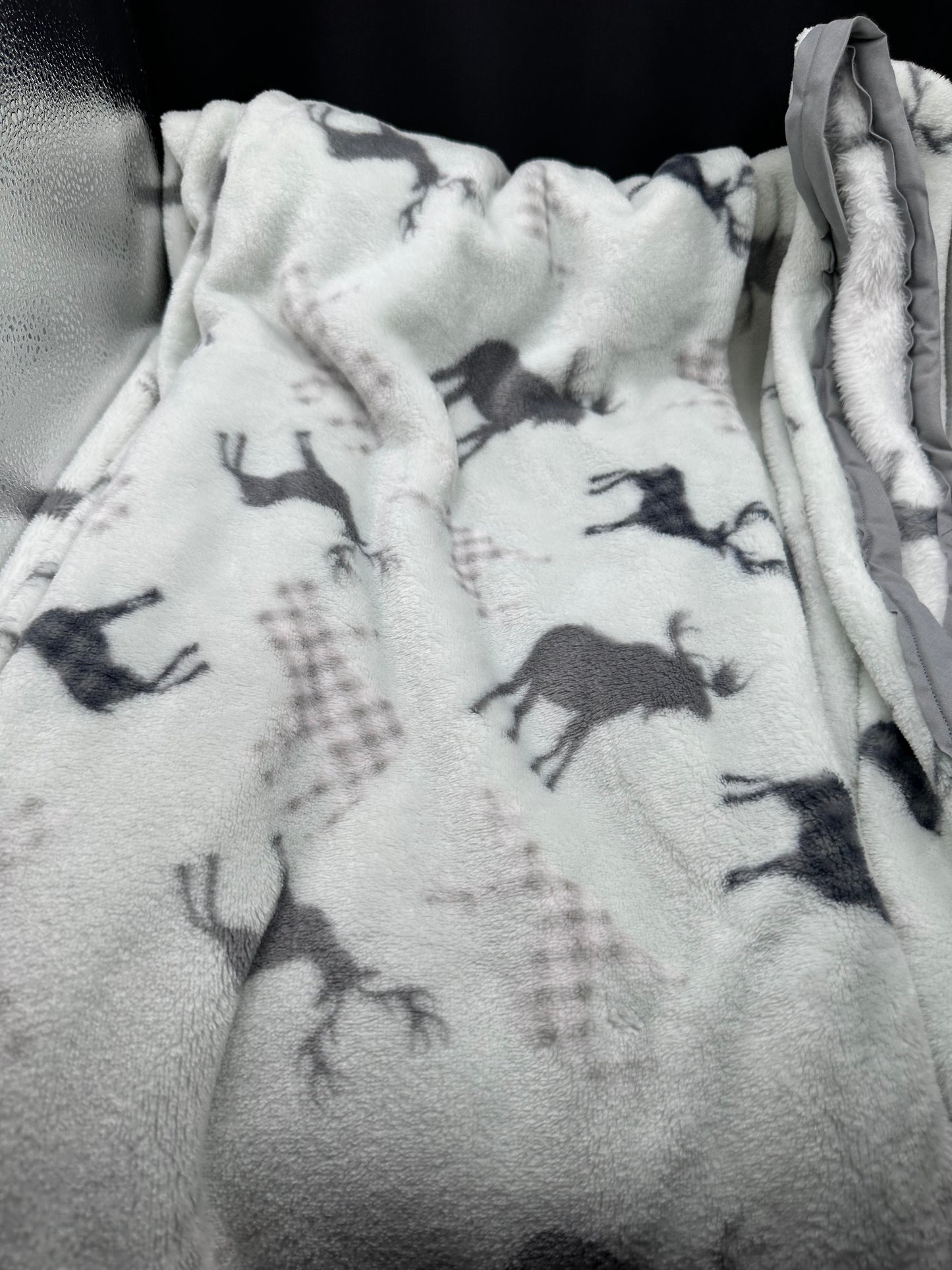 moose - deer minky blanket