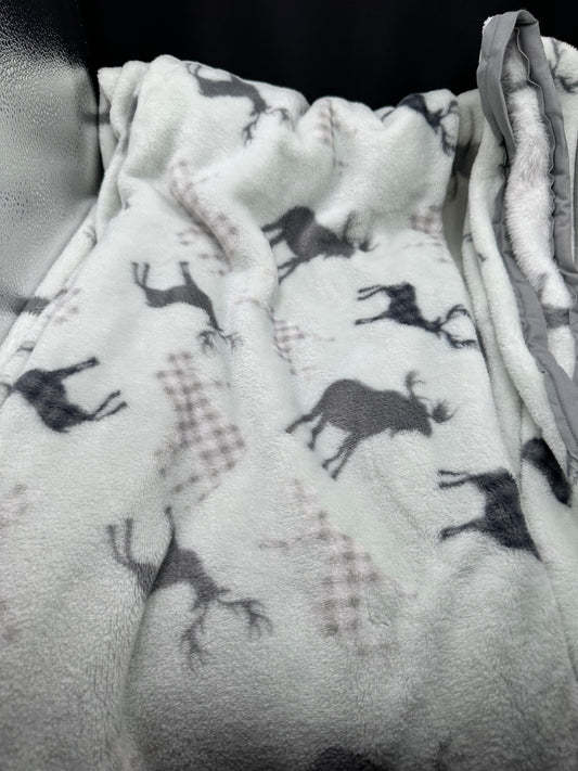 moose - deer minky blanket