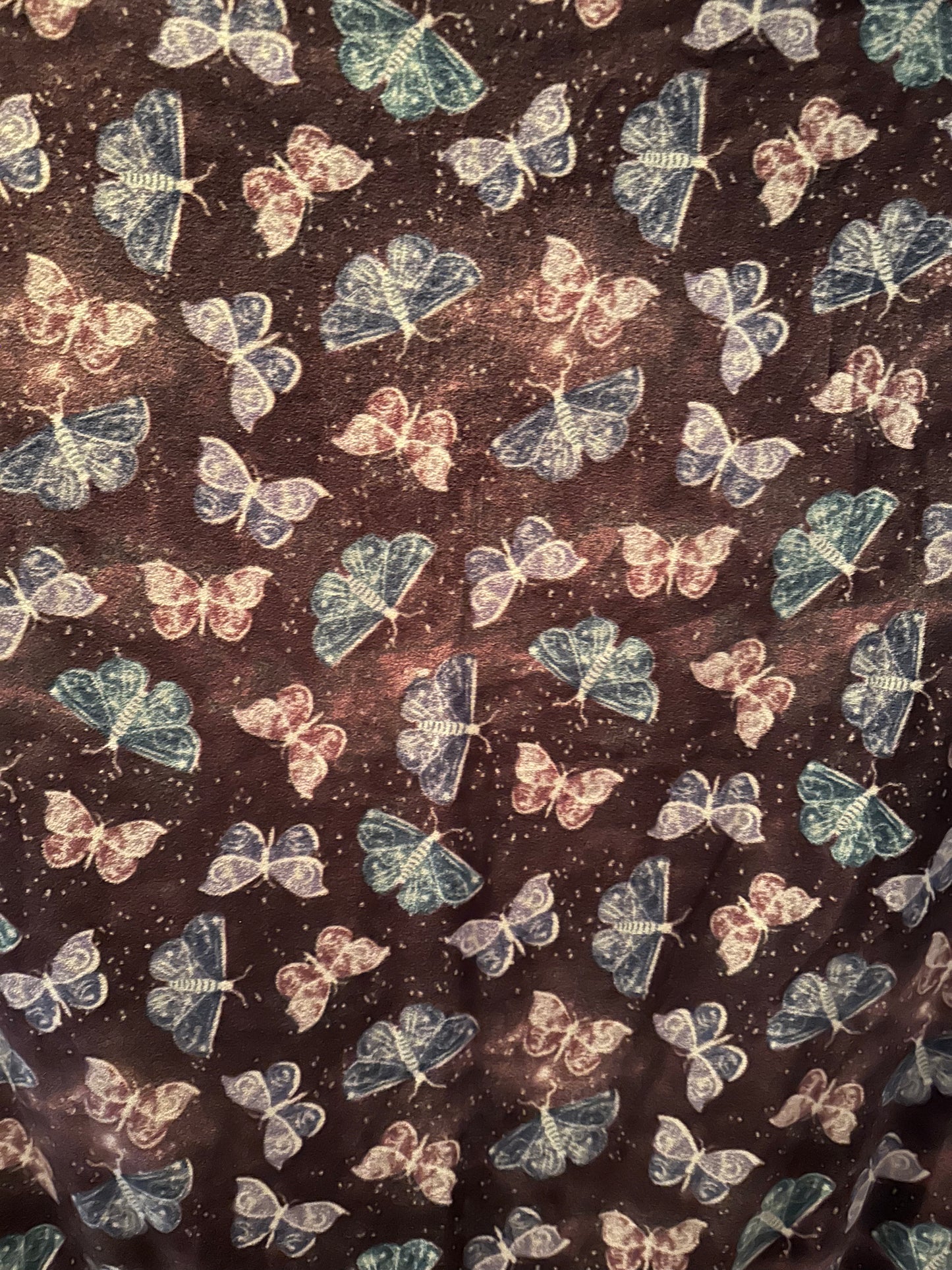 lunar moths fleece blanket