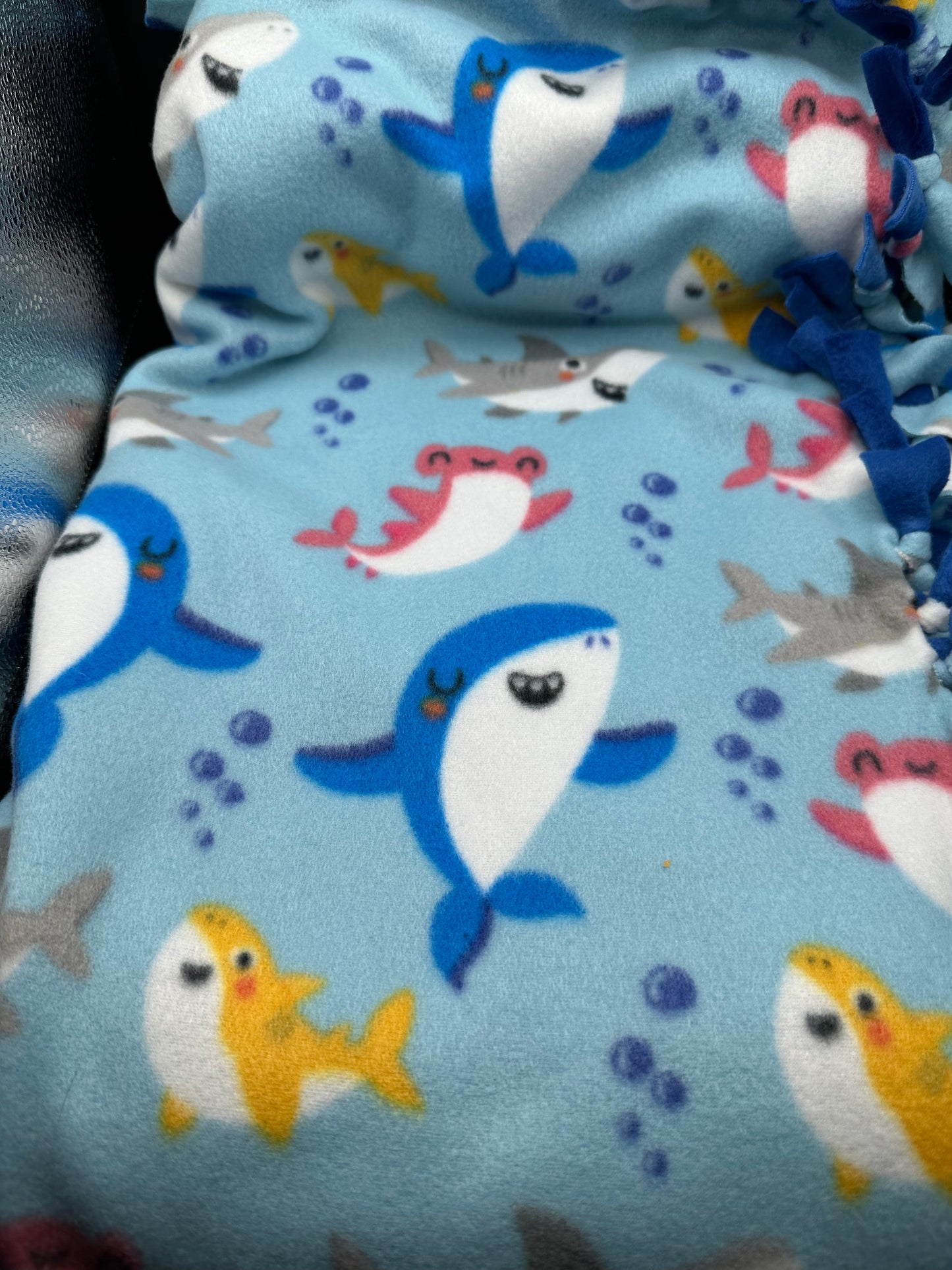 Sharks fleece blanket