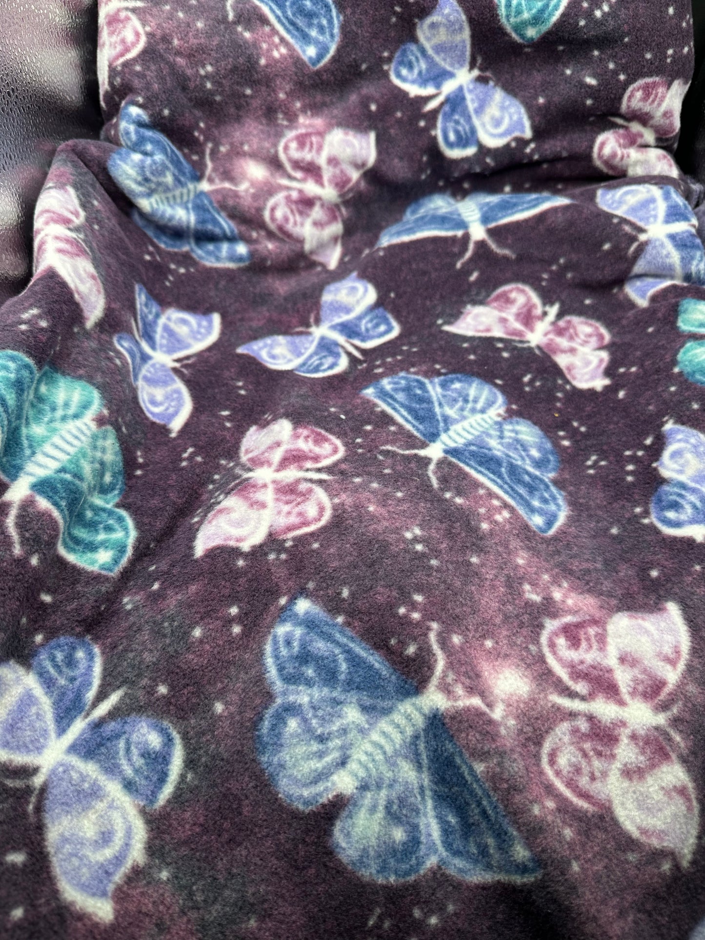 lunar moths fleece blanket