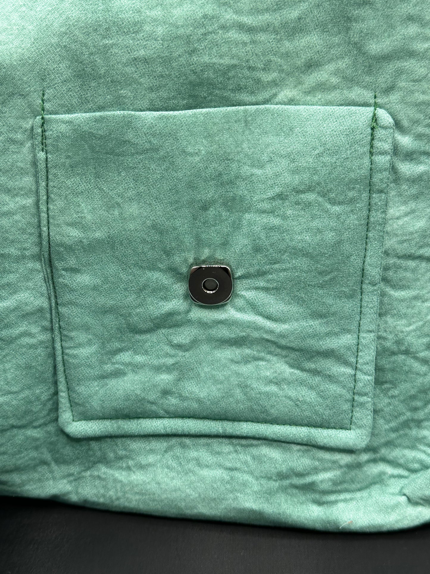 light green 12" messenger bag