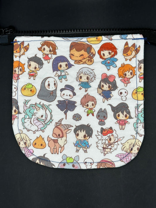 studio ghibli - white 7" purse flap