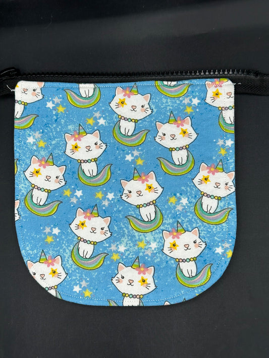 unicorn kitty 7" purse flap