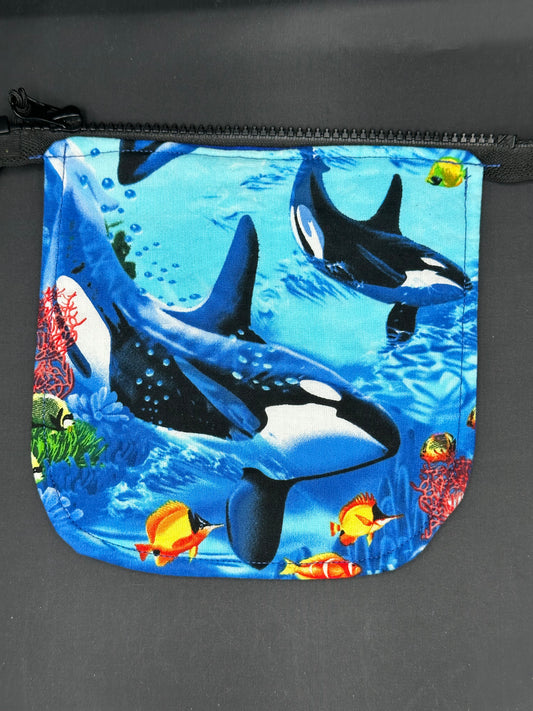 Killer whale 7" purse flap