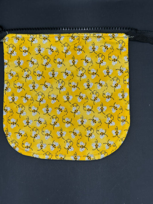 bumble bee - sparkle 7" purse flap
