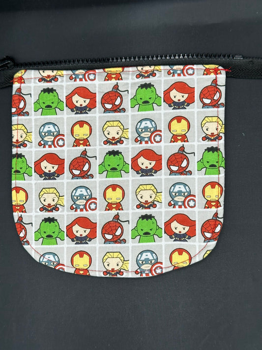 super heroes pop 7" purse flap