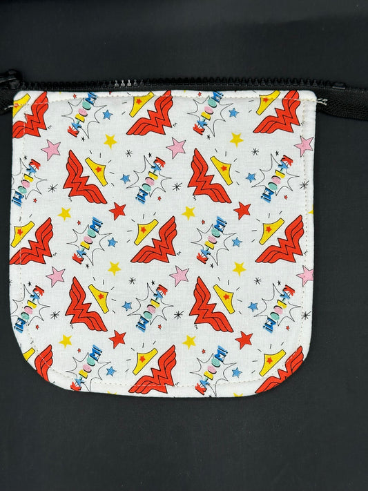 wonder woman symbols 7" purse flap