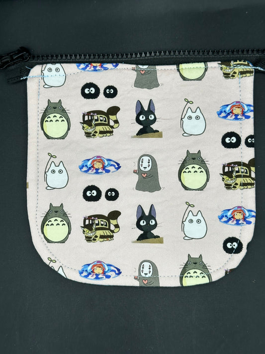 studio ghibli - pink 7" purse flap
