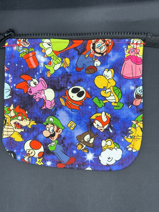 mario on purple back 7" purse flap