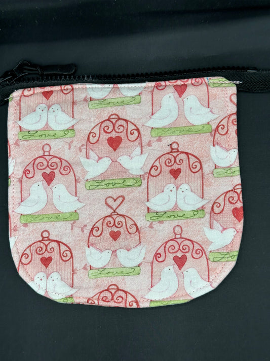 love birds 7" purse flap