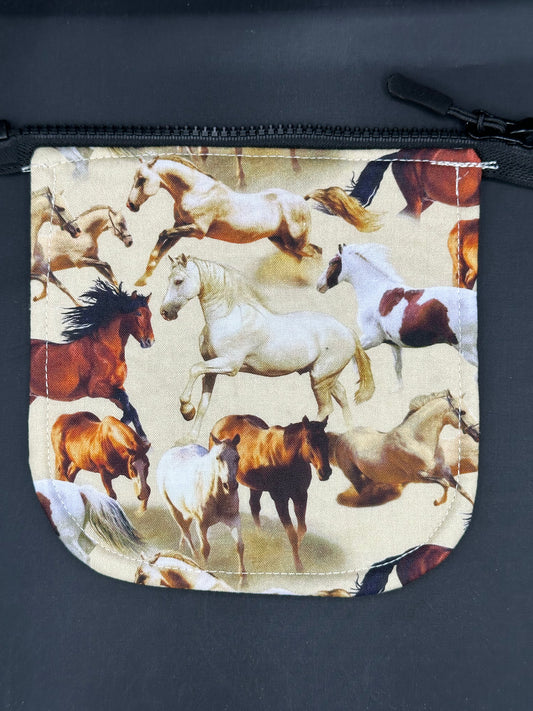 horses 7" purse flap