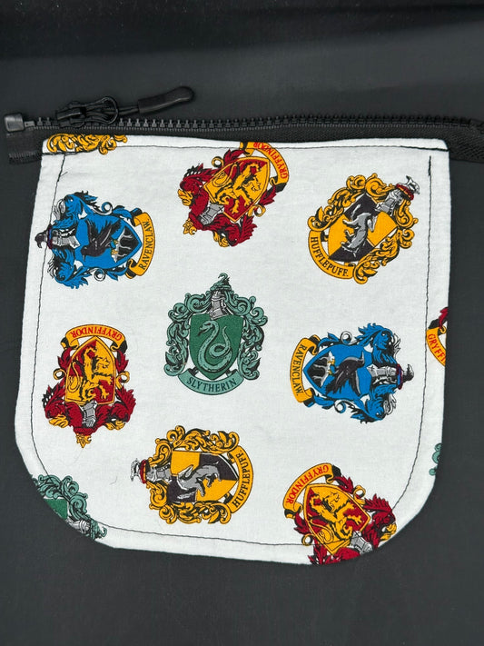 harry potter - house crests 7" purse flap