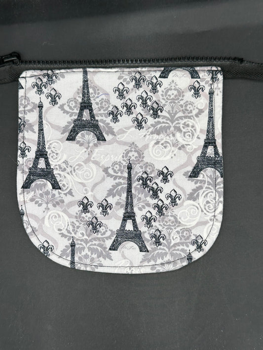 Eiffel tower 7" purse flap