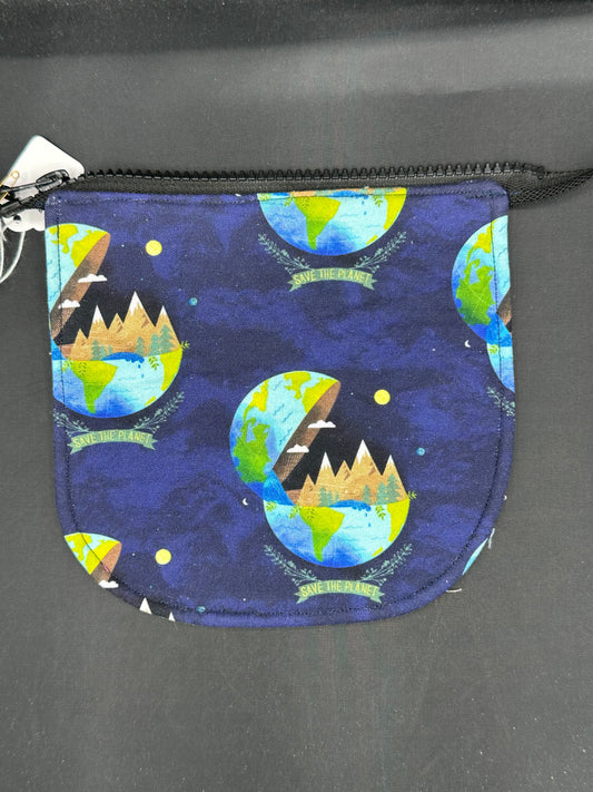 save the planet 7" purse flap