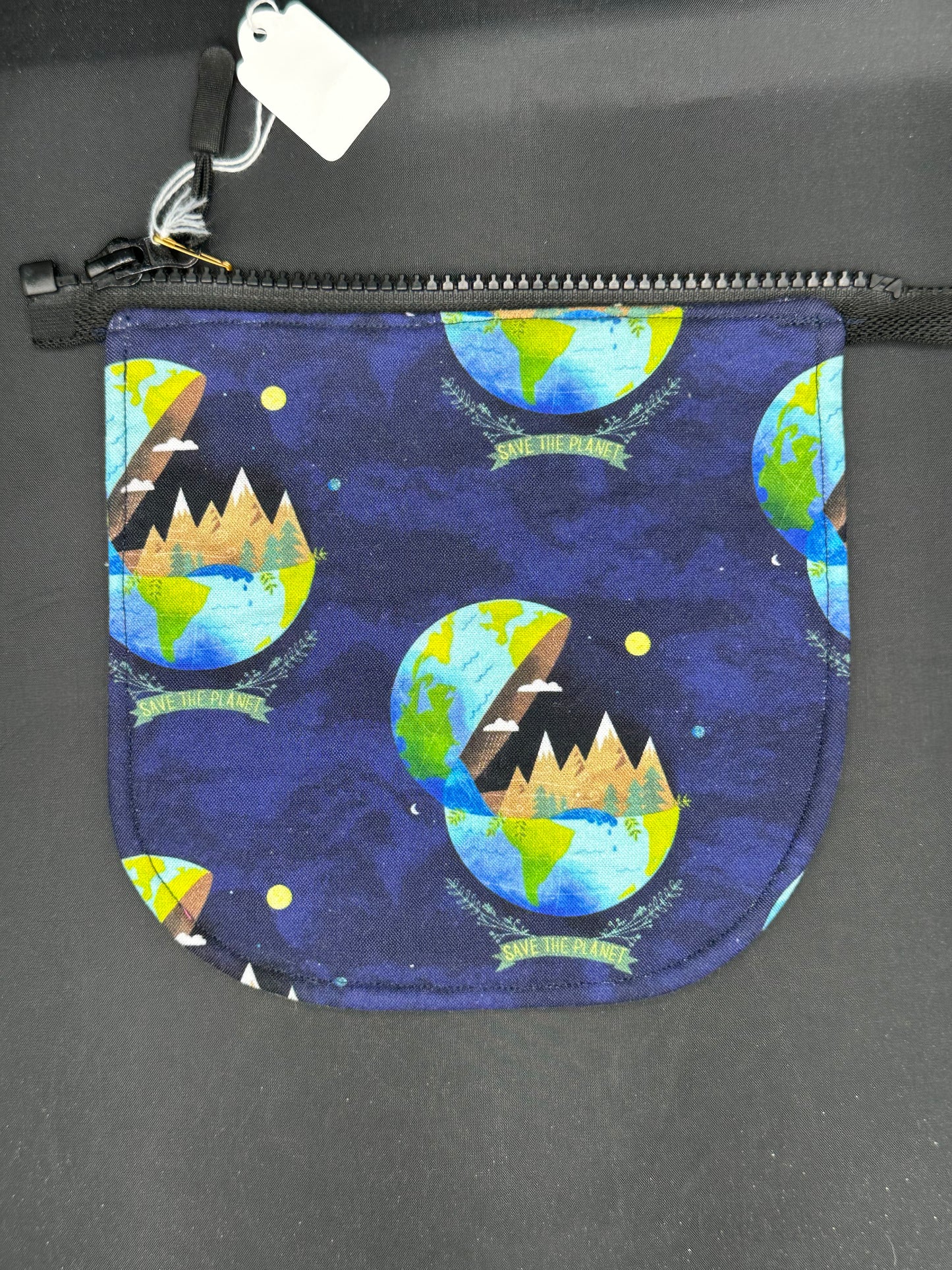 save the planet 7" purse flap