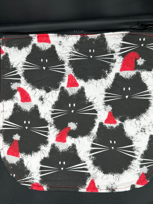 Christmas cats 12" purse flap