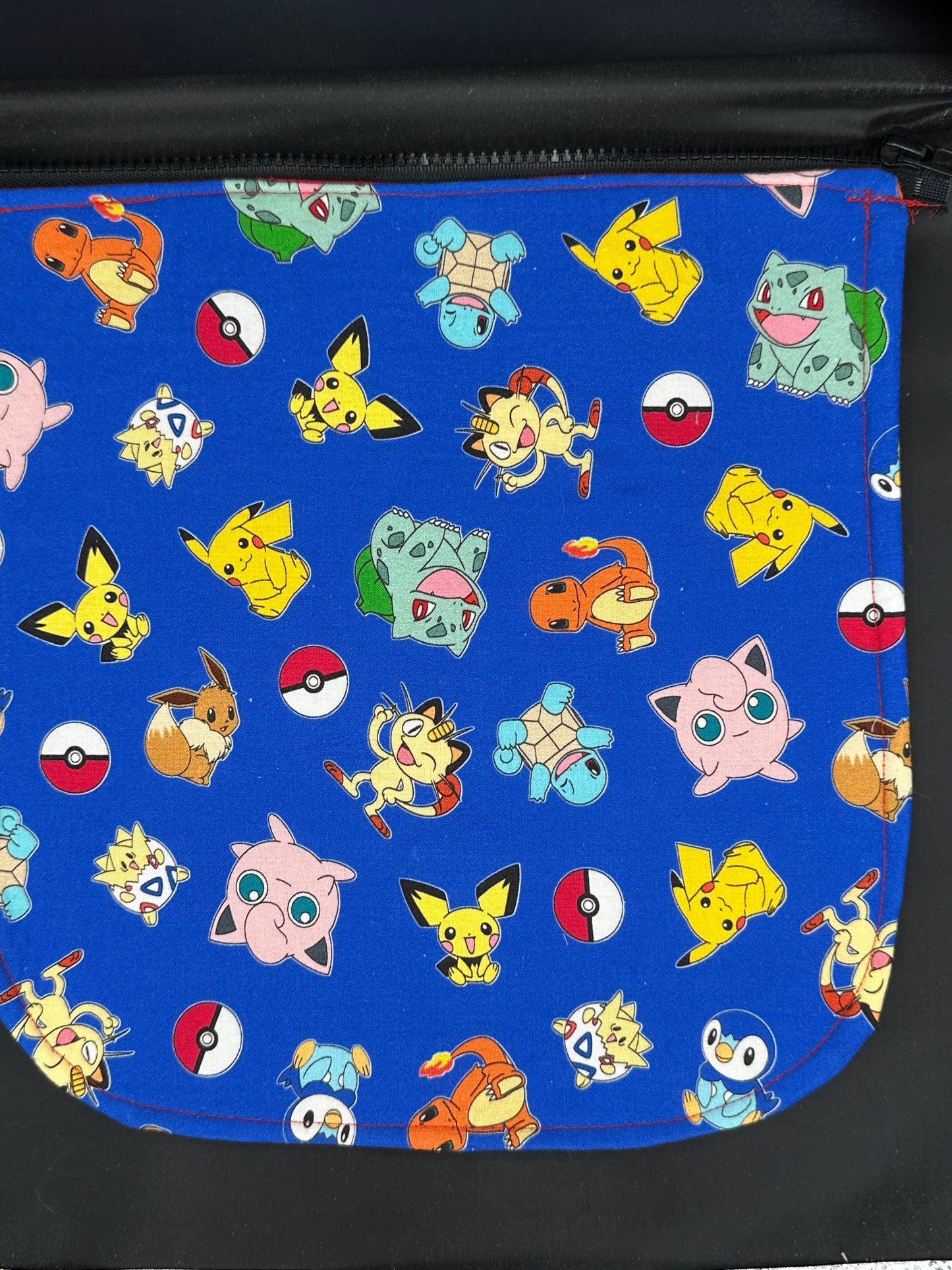 Pokemon - blue background 12" purse flap