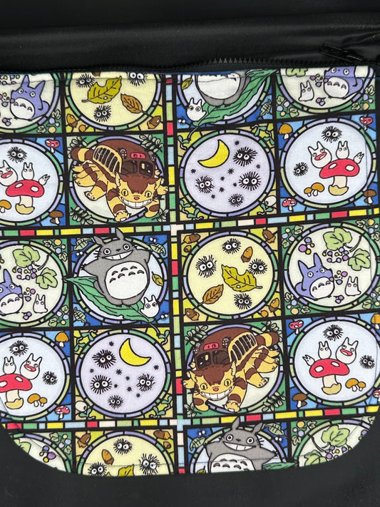 studio ghibli - stained glass look 12" purse flap