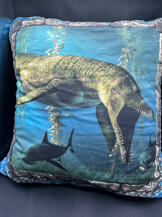 Mosasaurus pillow