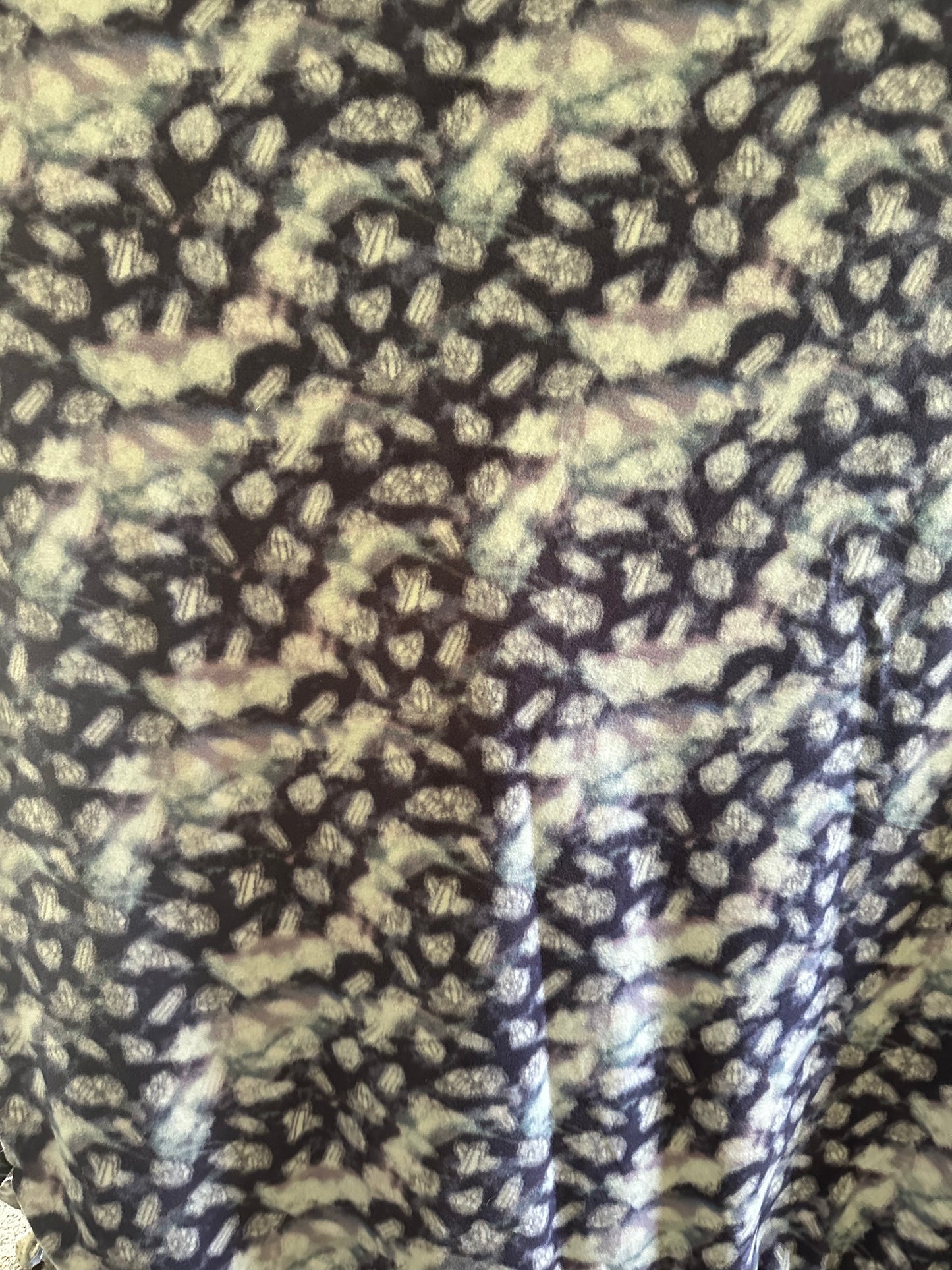 Snow owls on fleece blanket