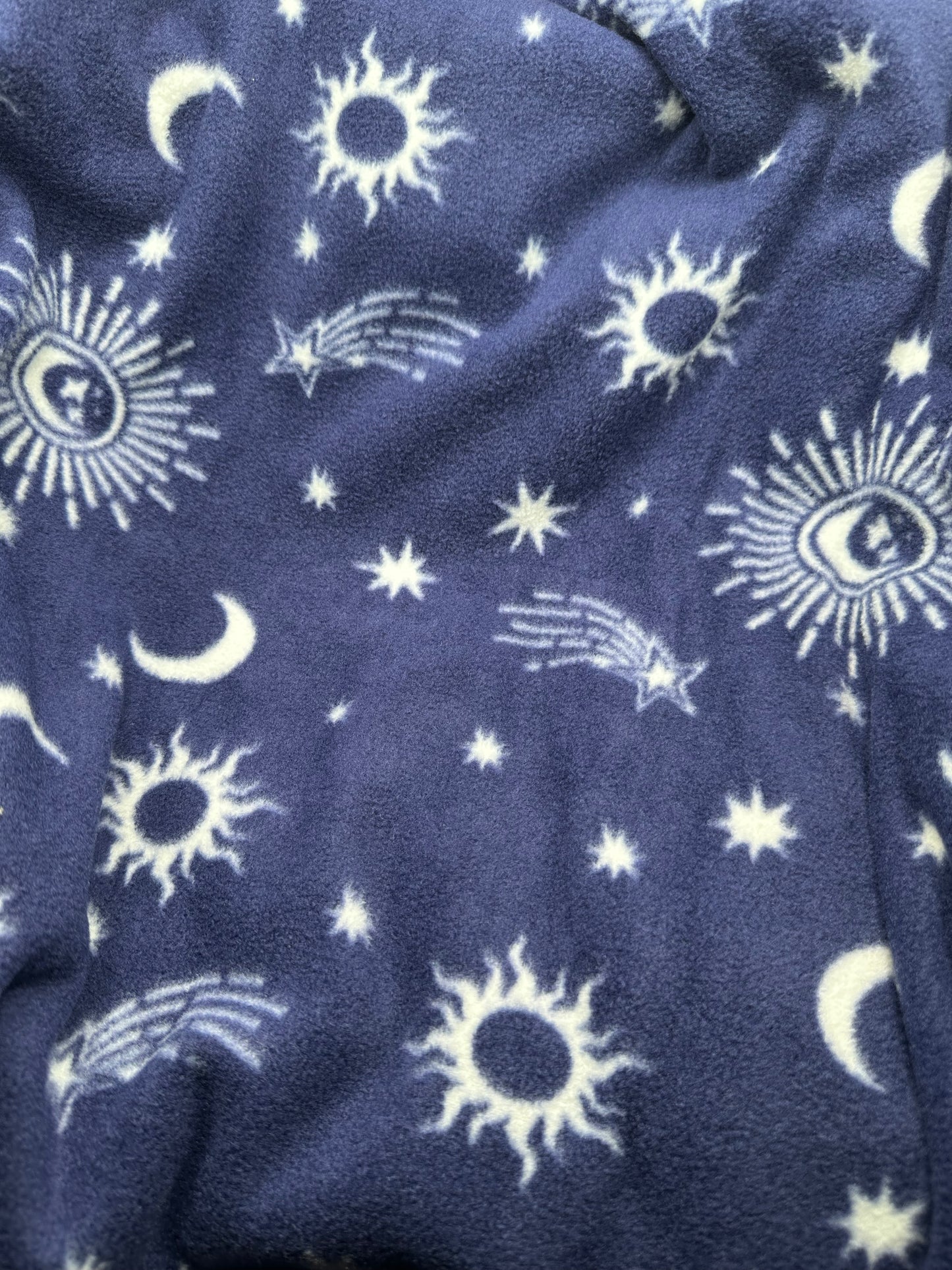 moon phases fleece blanket