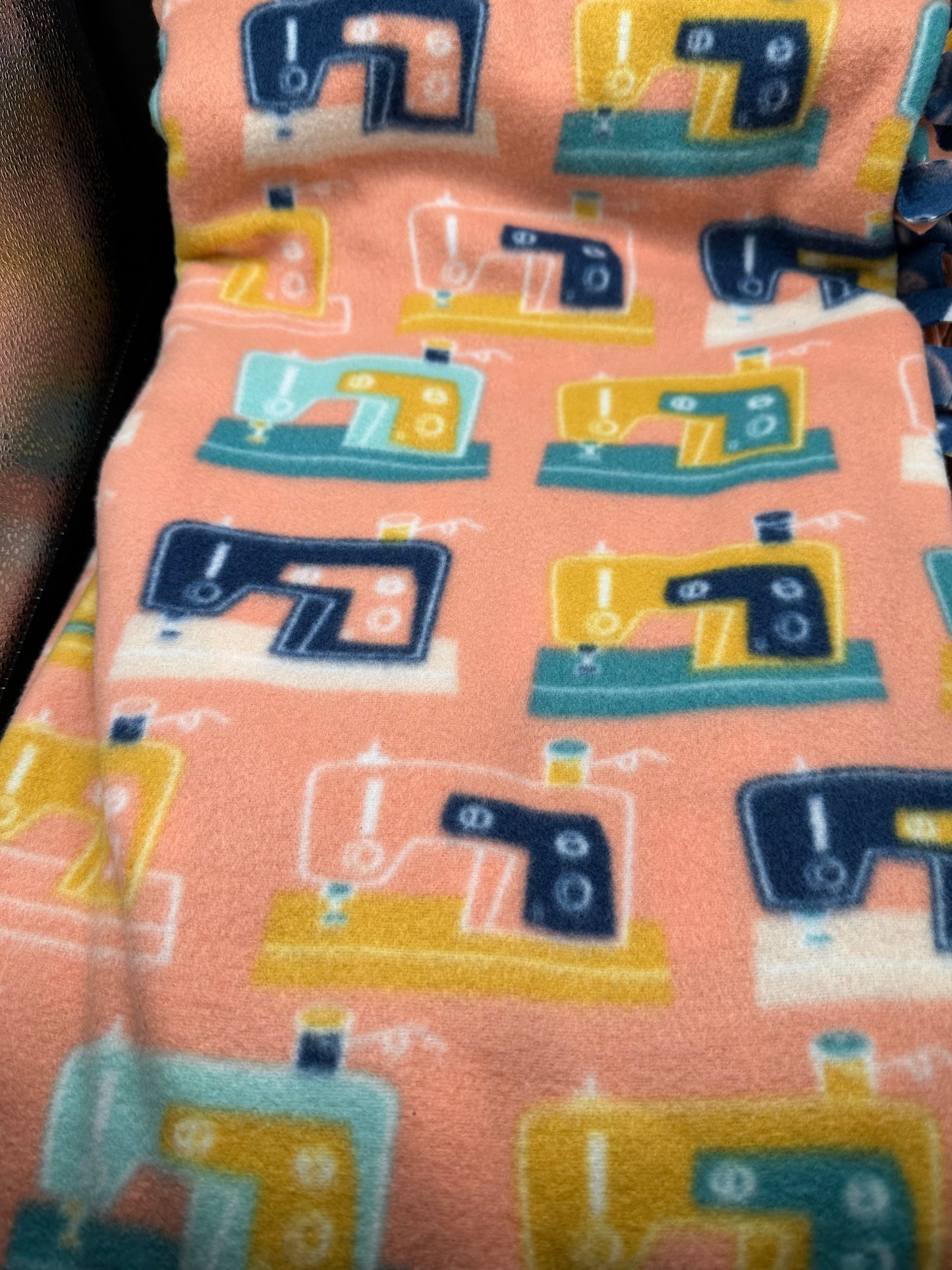sewing fleece blanket