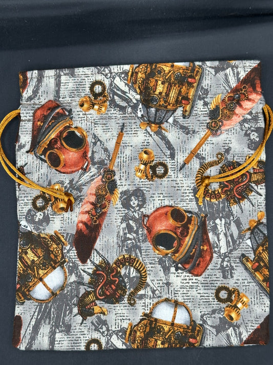 steam punk - general draw string bag