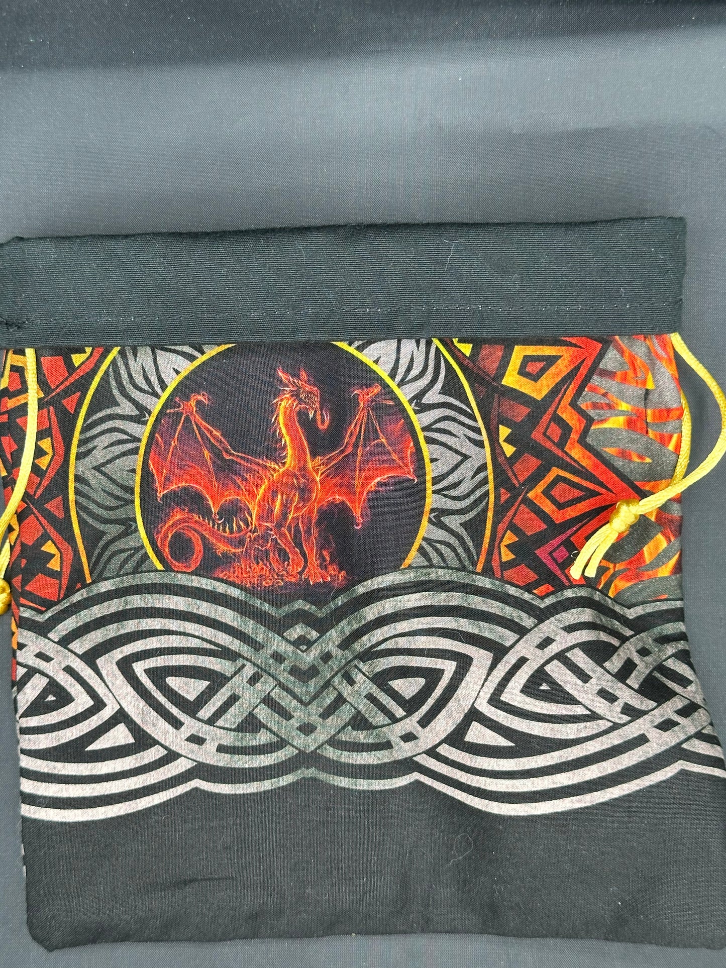 Fire Dragon draw string bag