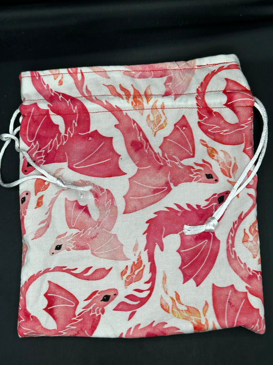 dragons - red drawstring