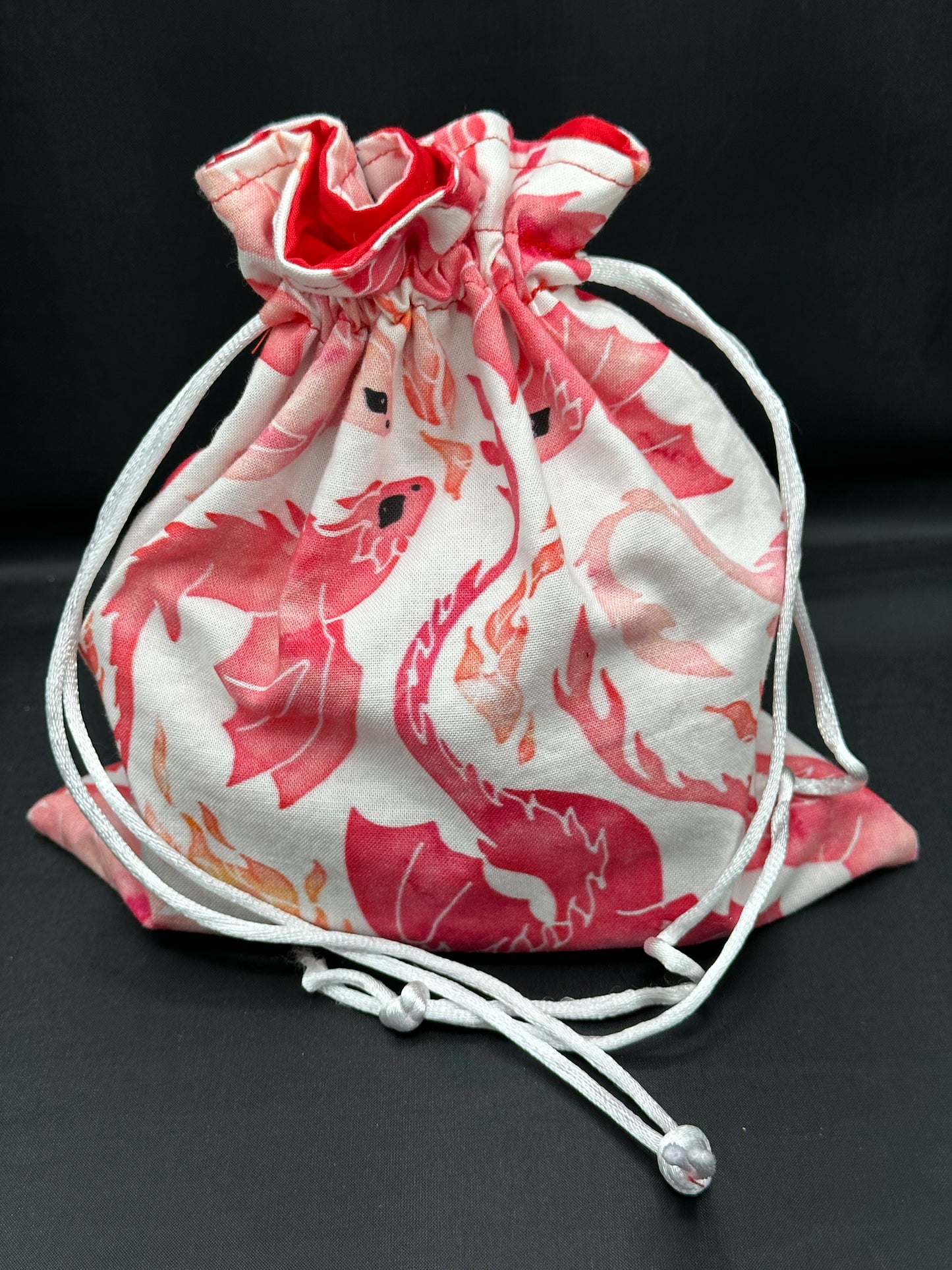 dragons - red drawstring